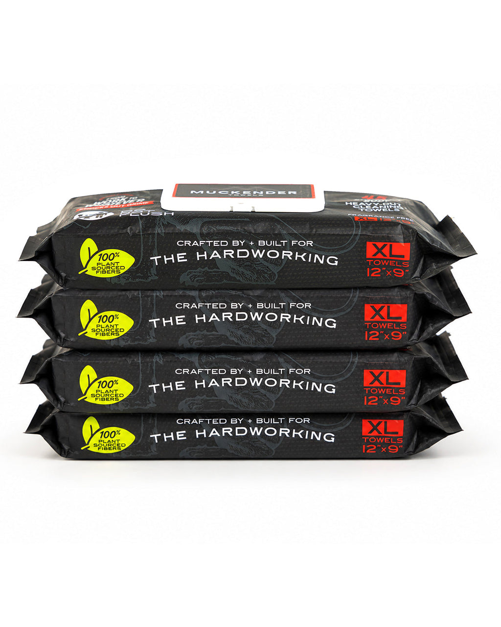 Muckender Towels - 4-Pack Value Bundle, Skin Safe, Unscented (180 ct) - Fabs things