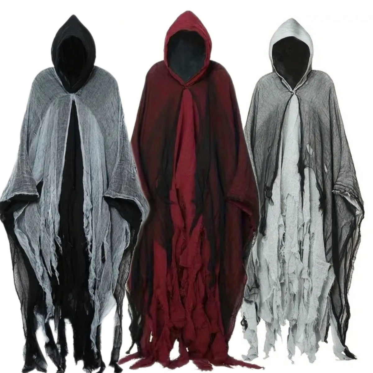 Halloween Witch Cloak Skull-patterned Clothes Death Costume Props - Fabs things