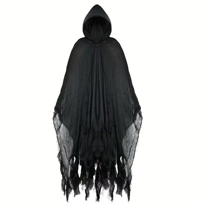 Halloween Witch Cloak Skull-patterned Clothes Death Costume Props - Fabs things