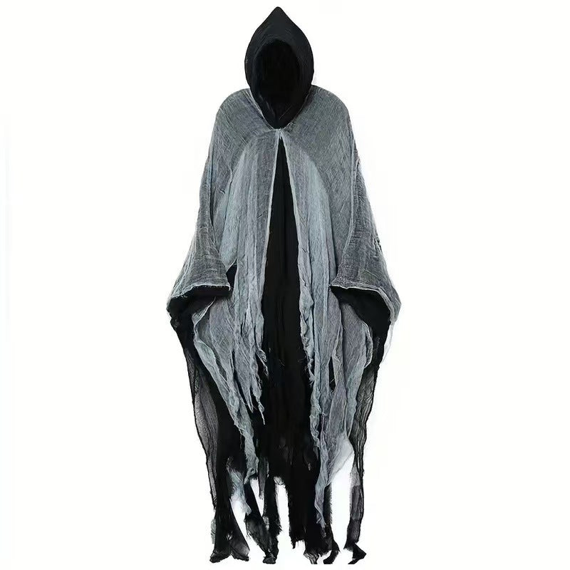 Halloween Witch Cloak Skull-patterned Clothes Death Costume Props - Fabs things