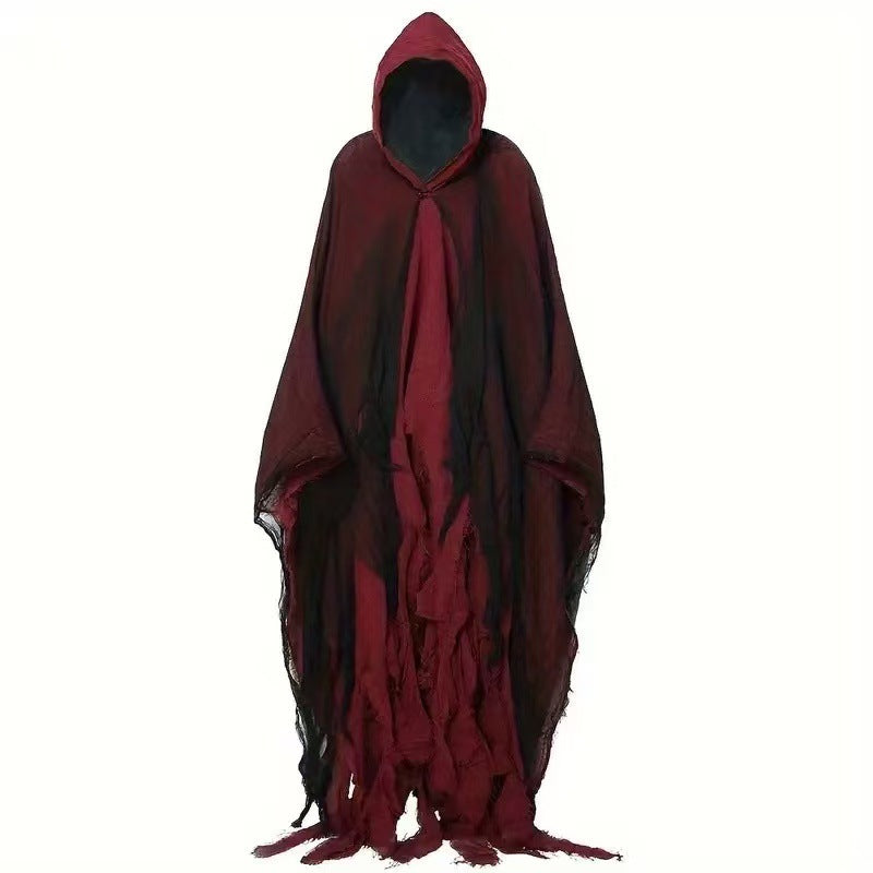 Halloween Witch Cloak Skull-patterned Clothes Death Costume Props - Fabs things