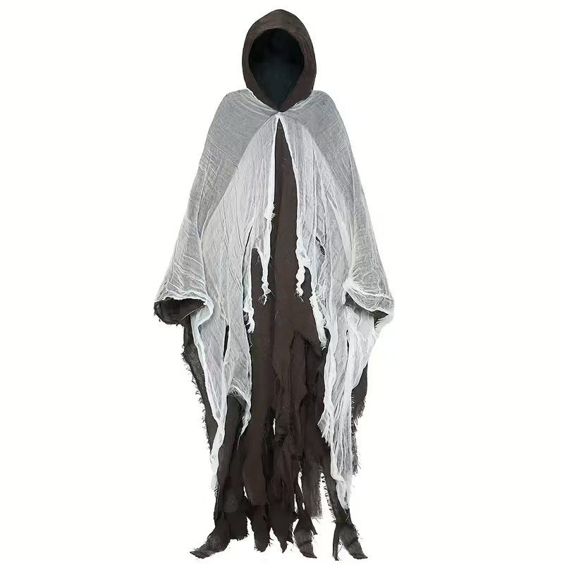 Halloween Witch Cloak Skull-patterned Clothes Death Costume Props - Fabs things