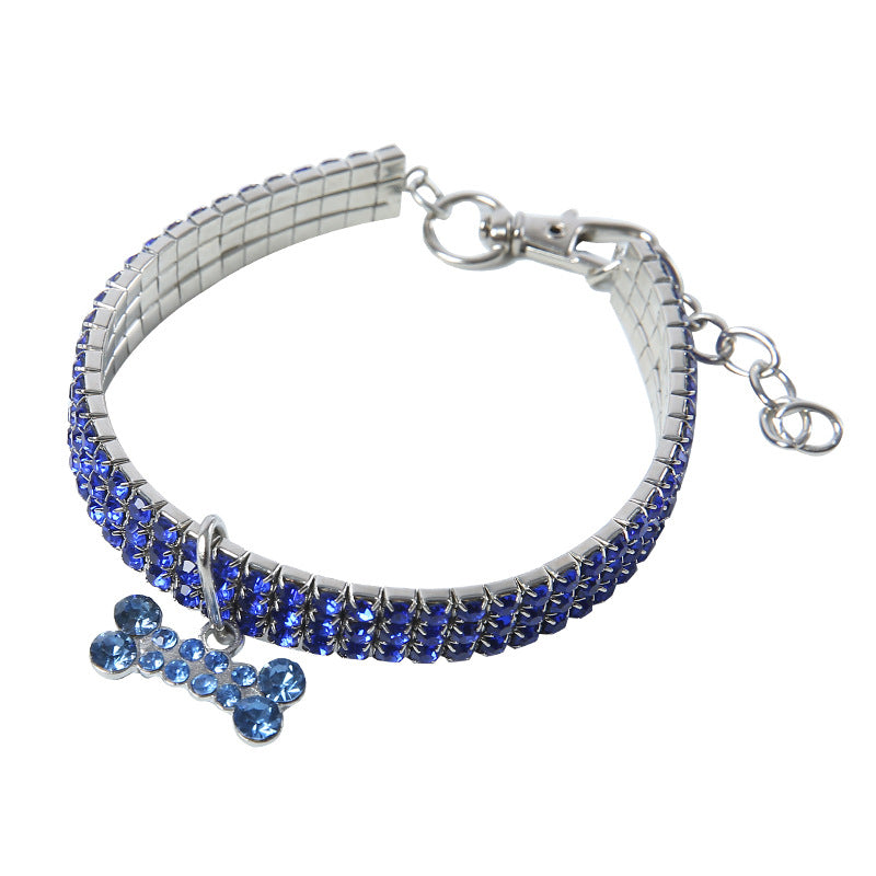 Bling Rhinestone Dog Collar Crystal Puppy Chihuahua Pet Dog Collars Leash For Small Medium Dogs Cats - Fabs things
