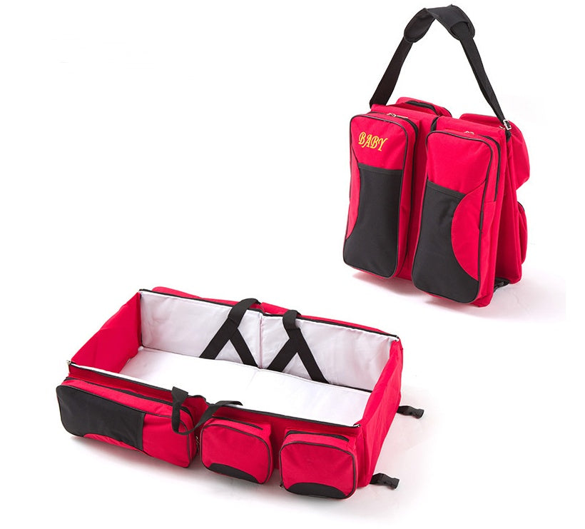New multi function Mommy bag type baby portable bed folding sleeping basket outdoors baby sleeping baby - Fabs things