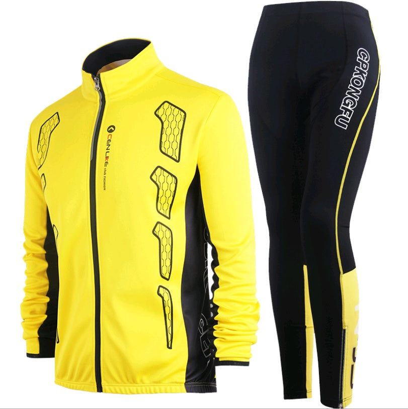 Spring and autumn bicycle Jersey long-sleeved suit men and women models mountain bike team version of clothes autumn and winter coat - Fabs things