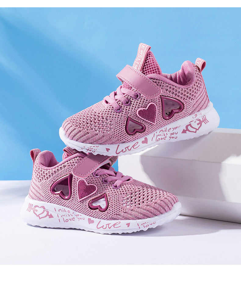 Casual Shoes Light Mesh Sneakers Kids Summer Children Fashion Tenis Cute Sport Cartoon Female Running Sock Footwear - Fabs things