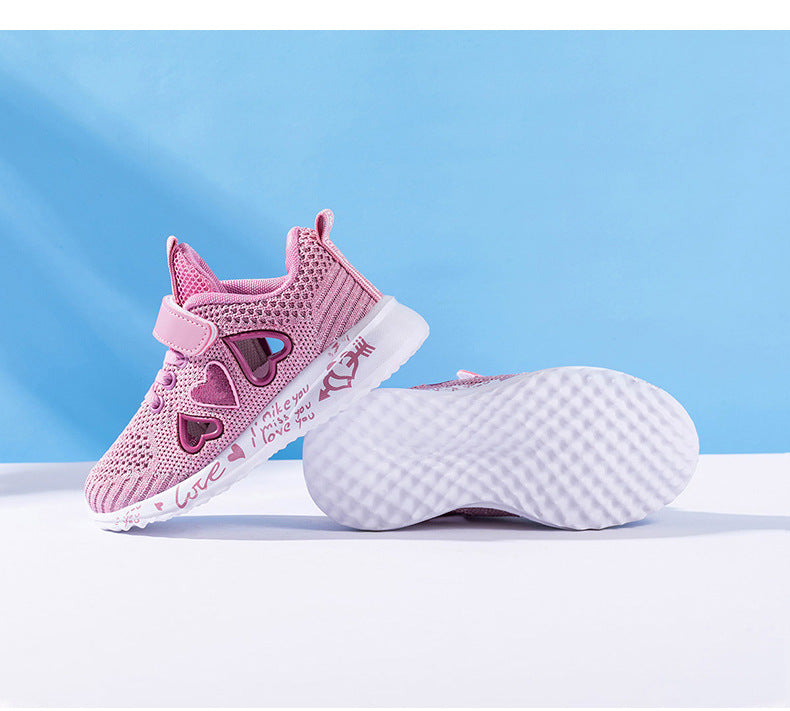 Casual Shoes Light Mesh Sneakers Kids Summer Children Fashion Tenis Cute Sport Cartoon Female Running Sock Footwear - Fabs things