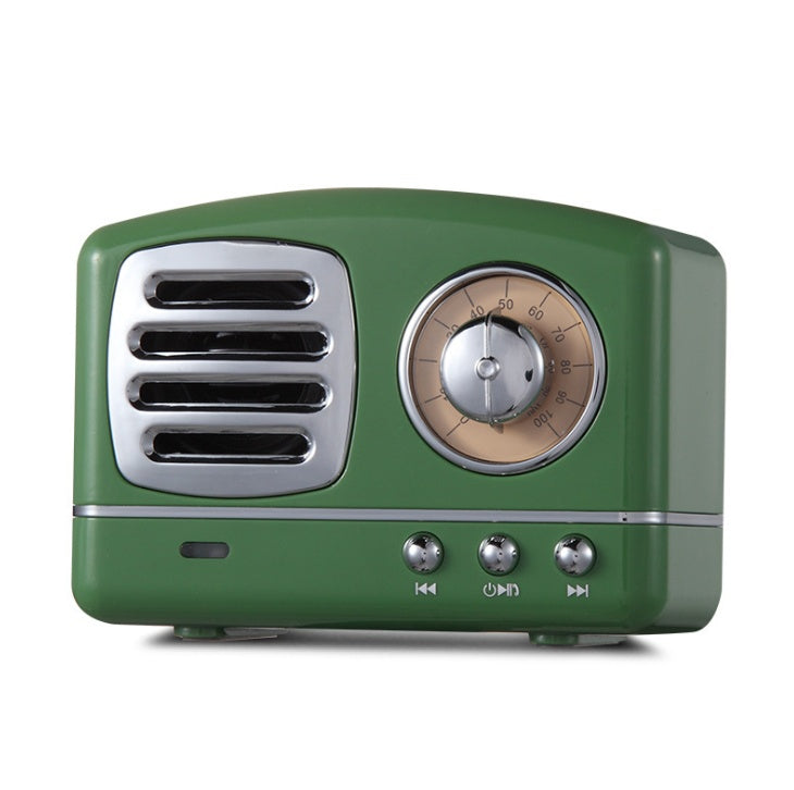 Retro Knob Wireless Bluetooth Speaker U Disk Card Radio Portable Multi-color Bluetooth Audio - Fabs things