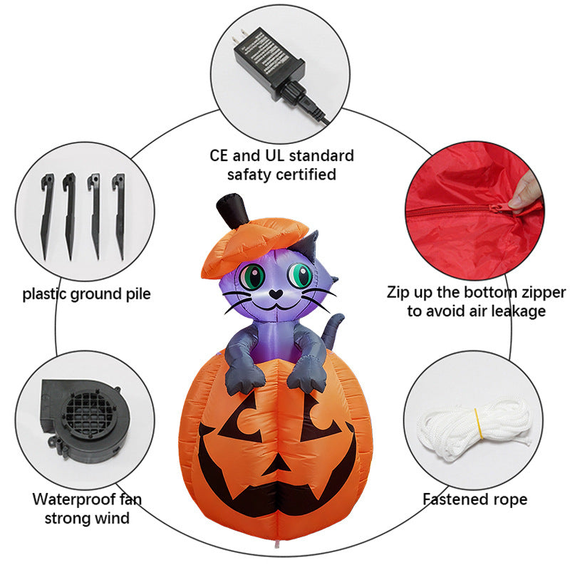Halloween Inflatable Cartoon Cat Decoration - Fabs things