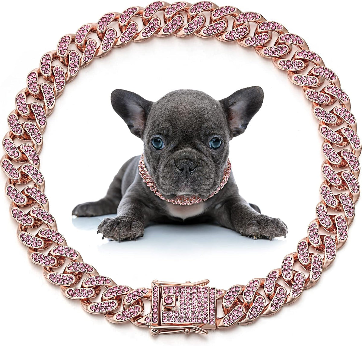 Dog Necklace Metal Cat Chain Pet Crystal Collar Jewelry Accessories For Small Medium Large Dogs Cats - Fabs things