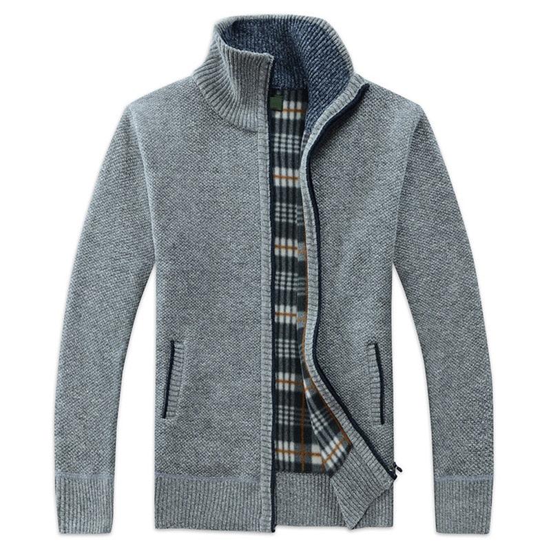 New Autumn Winter Jacket Men Warm Casual Slim Fit Fleece Jacket Elegant Jackets For Men Warm Soft Sweater Solid Jackets Casual Business Men Clothing Lightweight Hooded Jackets - Fabs things