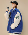 Women's Year 94 Furry Varsity Jacket - Fabs things