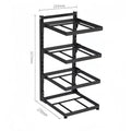 4-Tier Adjustable Pot Rack for Home Use Cookware Storage Rack Under-Sink/Countertop Storage Rack - Fabs things