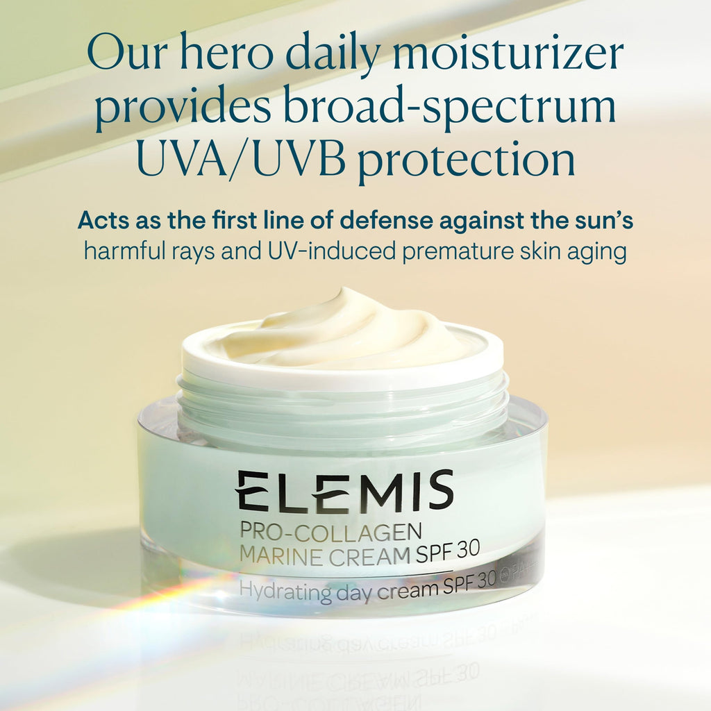 ELEMIS Pro-Collagen Marine Cream SPF 30, Lightweight Anti-Wrinkle Daily Facial Moisturizer - Fabs things