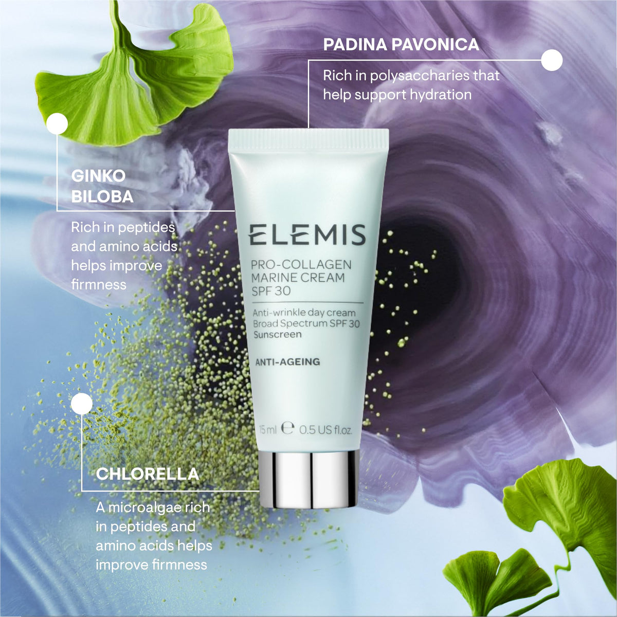 ELEMIS Pro-Collagen Marine Cream SPF 30, Lightweight Anti-Wrinkle Daily Facial Moisturizer - Fabs things