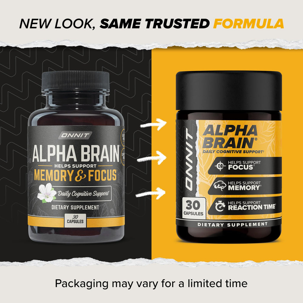 Alpha BRAIN® Cognitive support, including memory, focus & mental processing speed (90 Count) - Fabs things