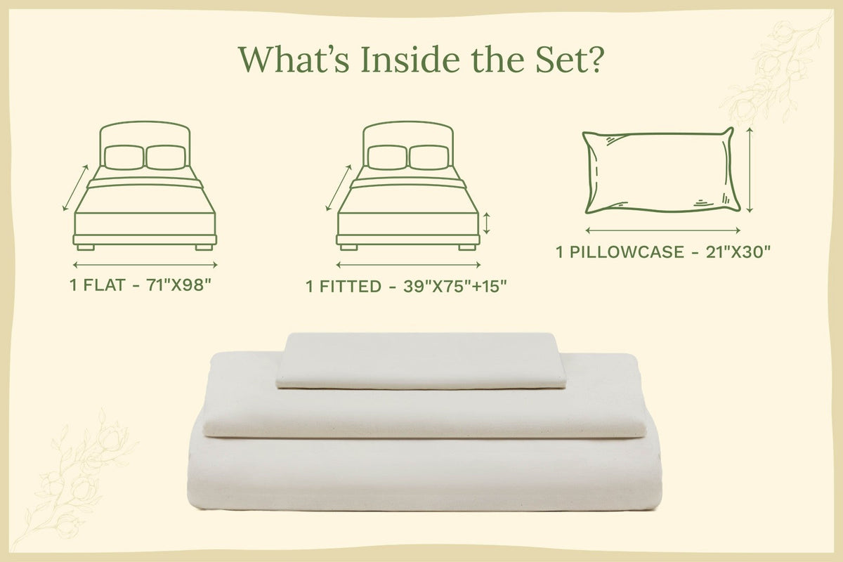 Organic Sateen Bed Sheets Set - Fabs things