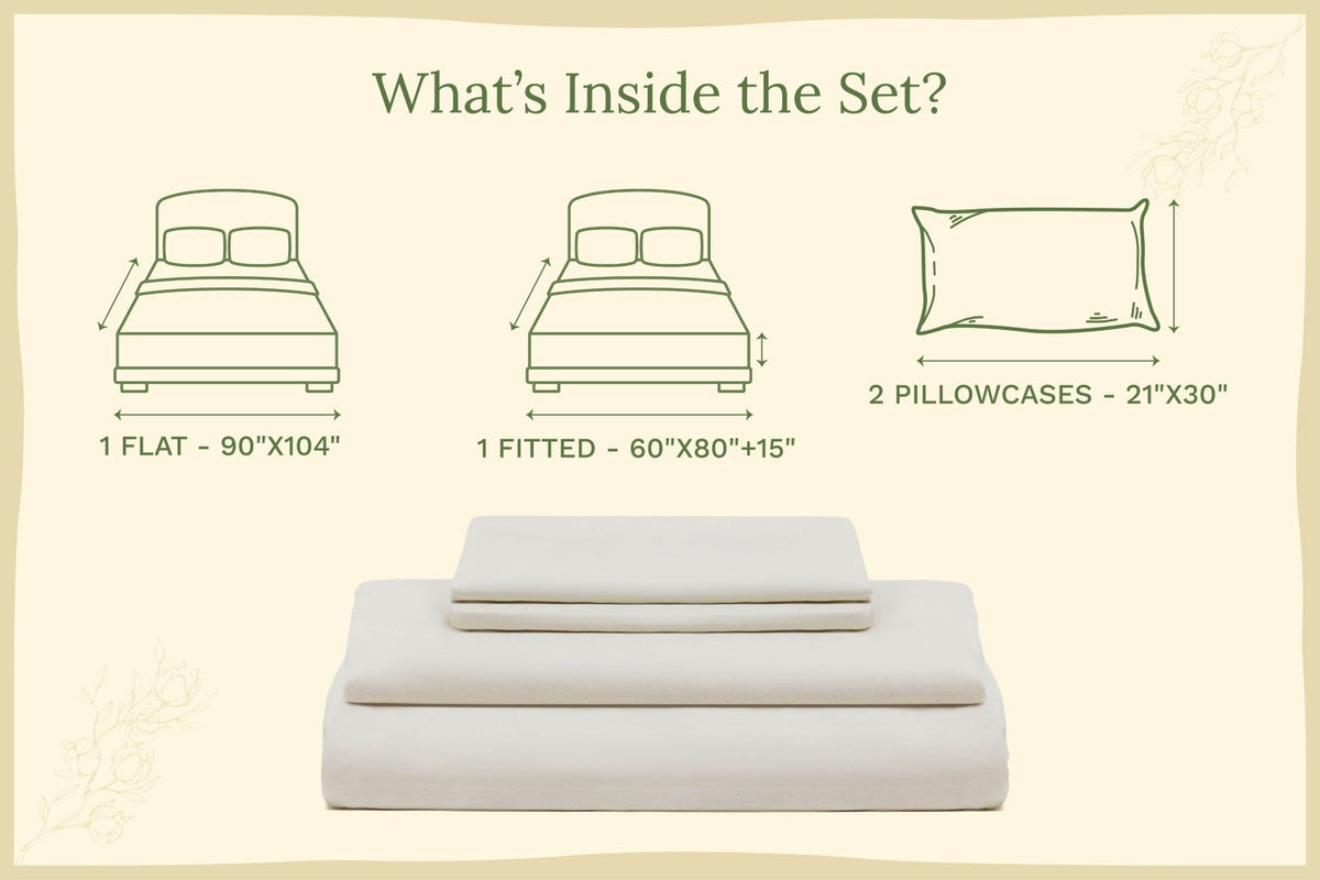 Organic Sateen Bed Sheets Set - Fabs things
