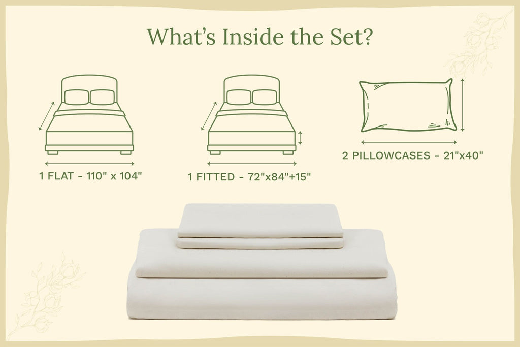 Organic Sateen Bed Sheets Set - Fabs things