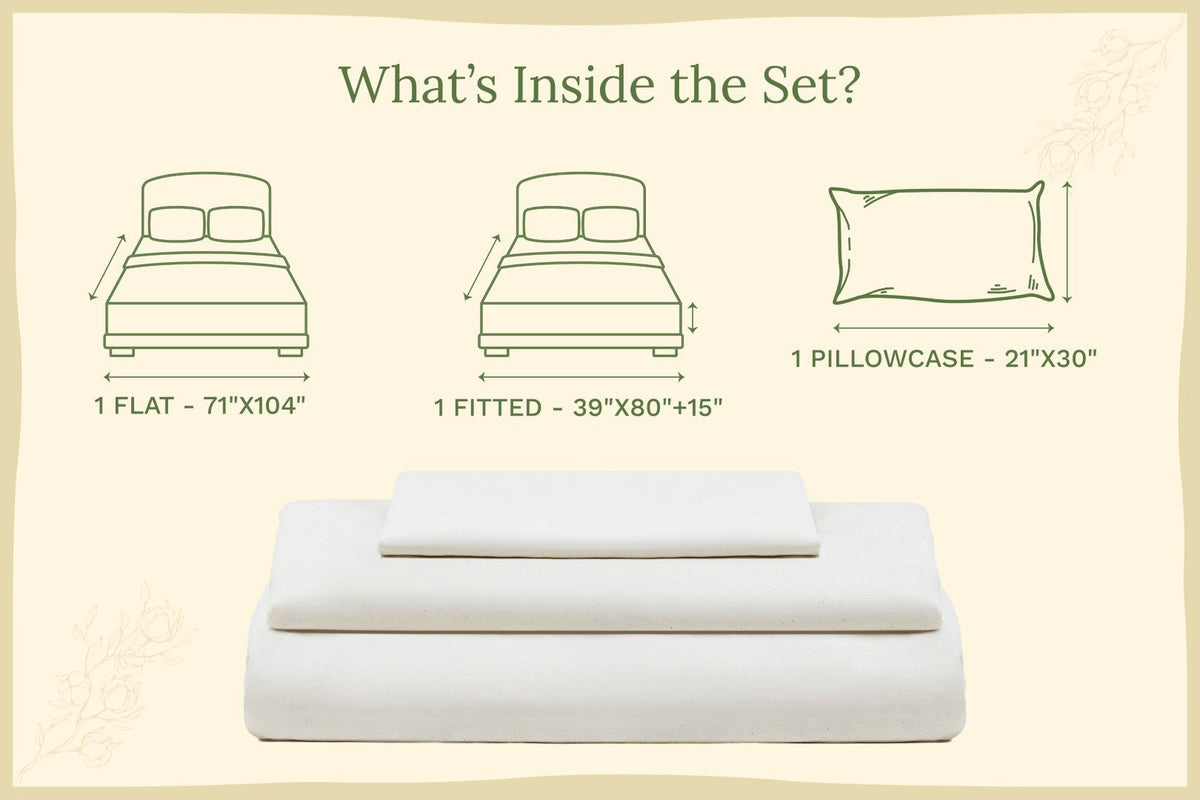 Organic Sateen Bed Sheets Set - Fabs things