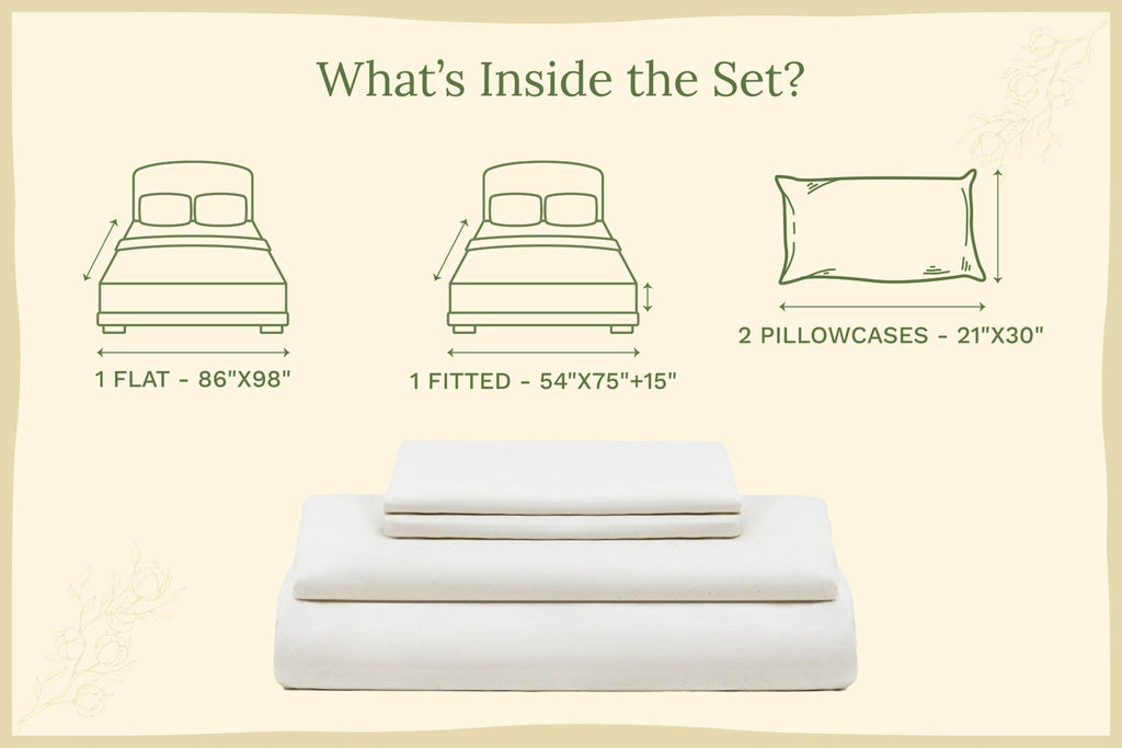Organic Sateen Bed Sheets Set - Fabs things
