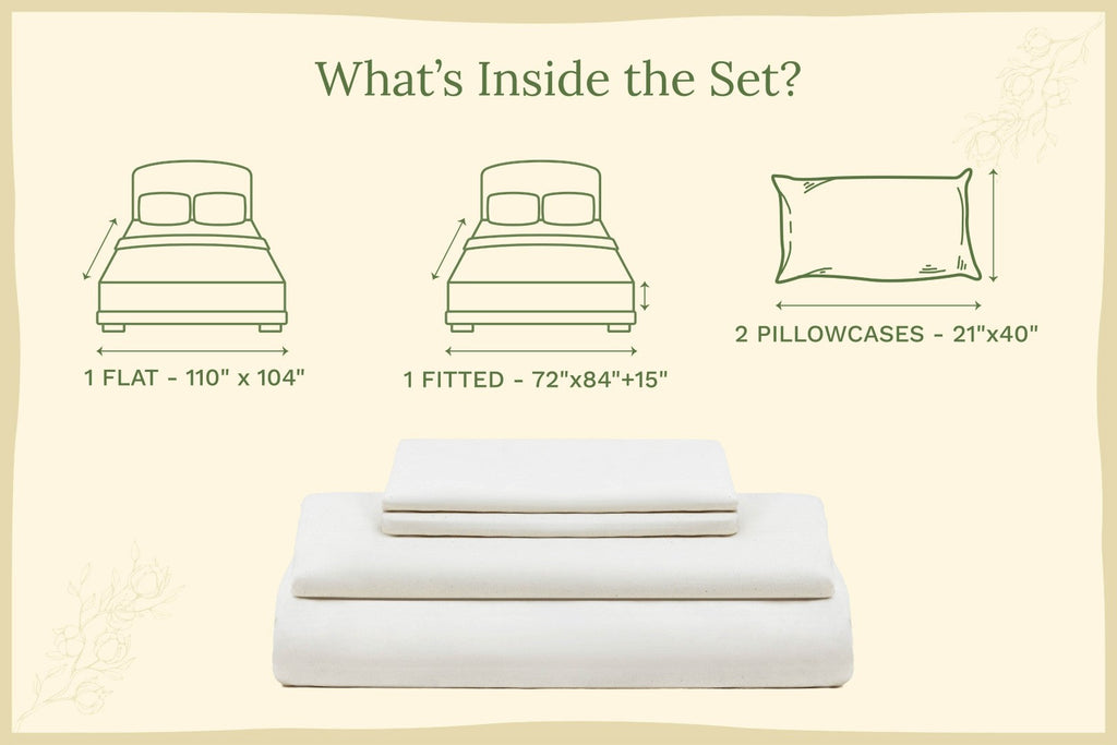 Organic Sateen Bed Sheets Set - Fabs things