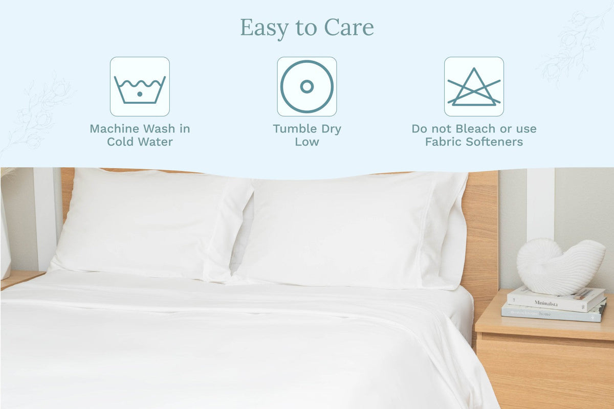 Organic Sateen Bed Sheets Set - Fabs things