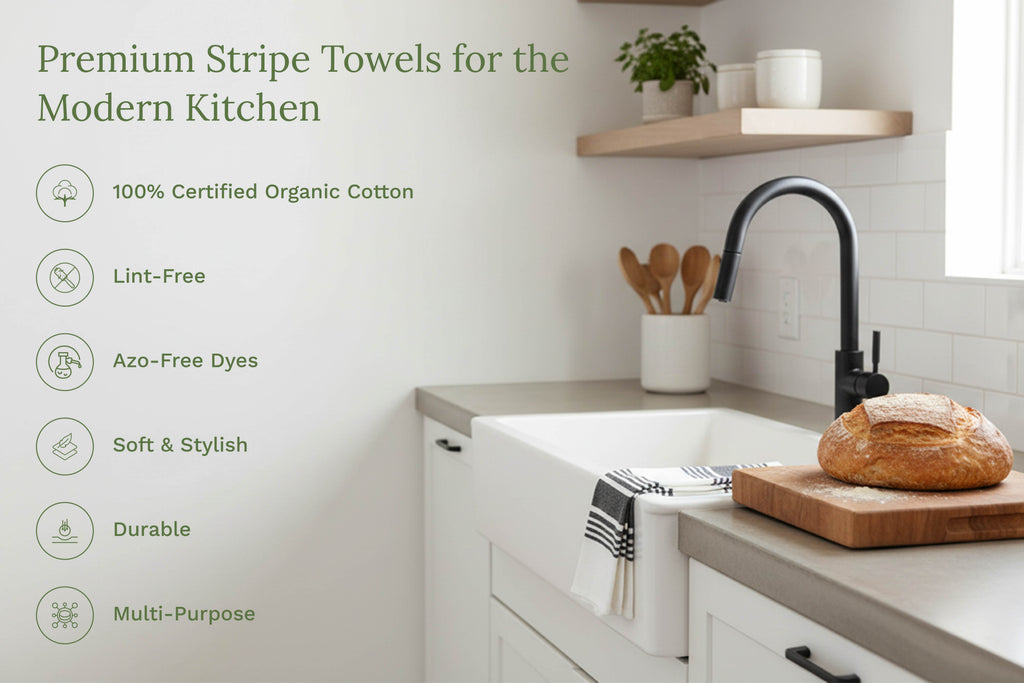 Striped Kitchen Towels - Fabs things
