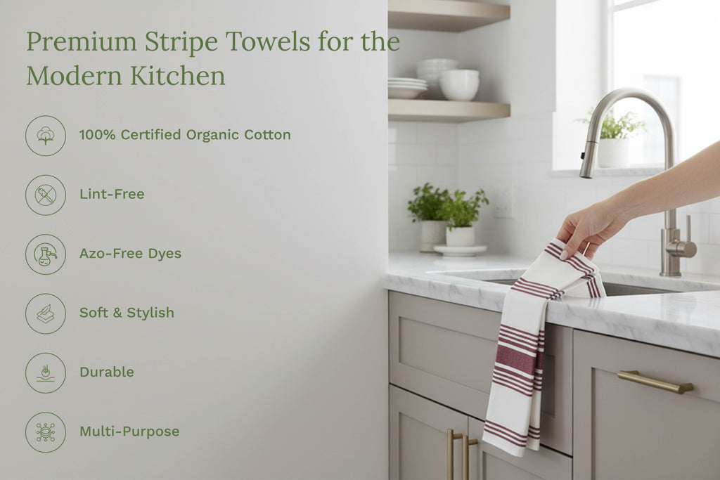 Striped Kitchen Towels - Fabs things