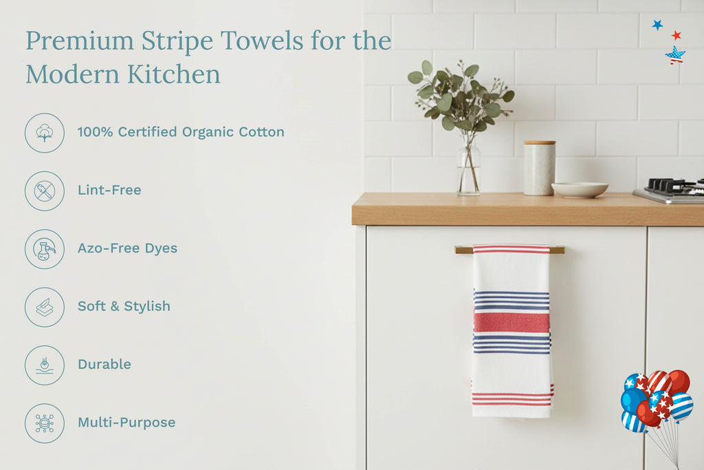 Striped Kitchen Towels - Fabs things