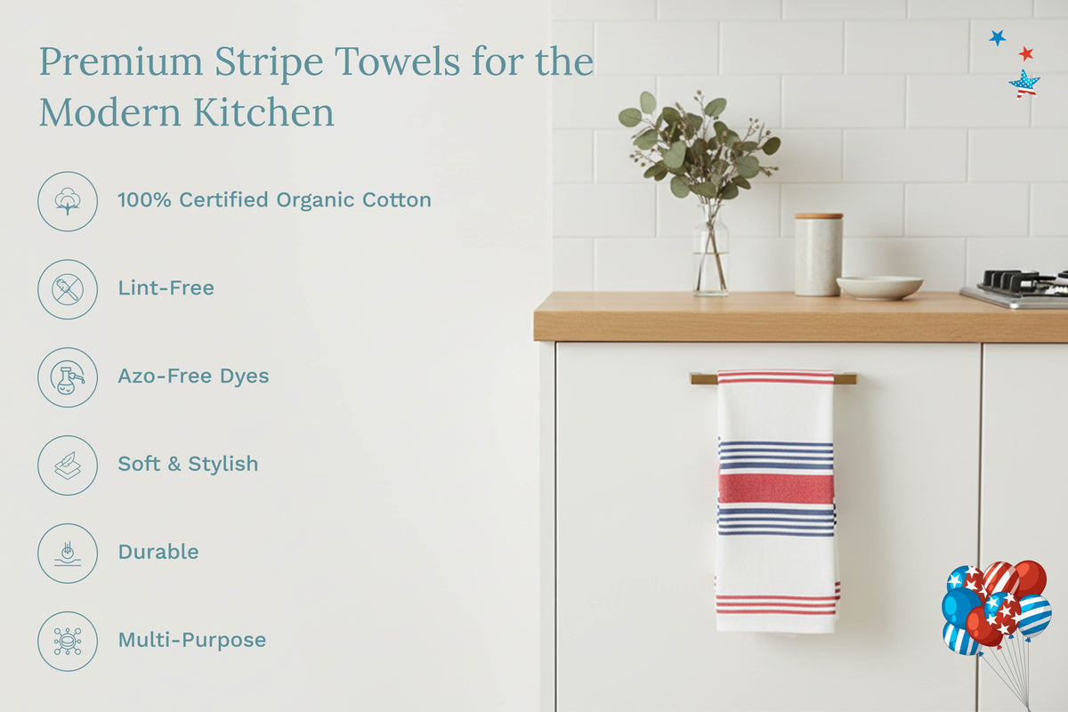 Striped Kitchen Towels - Fabs things