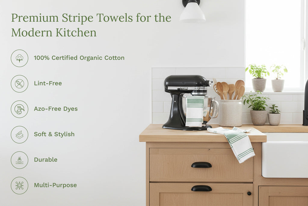 Striped Kitchen Towels - Fabs things