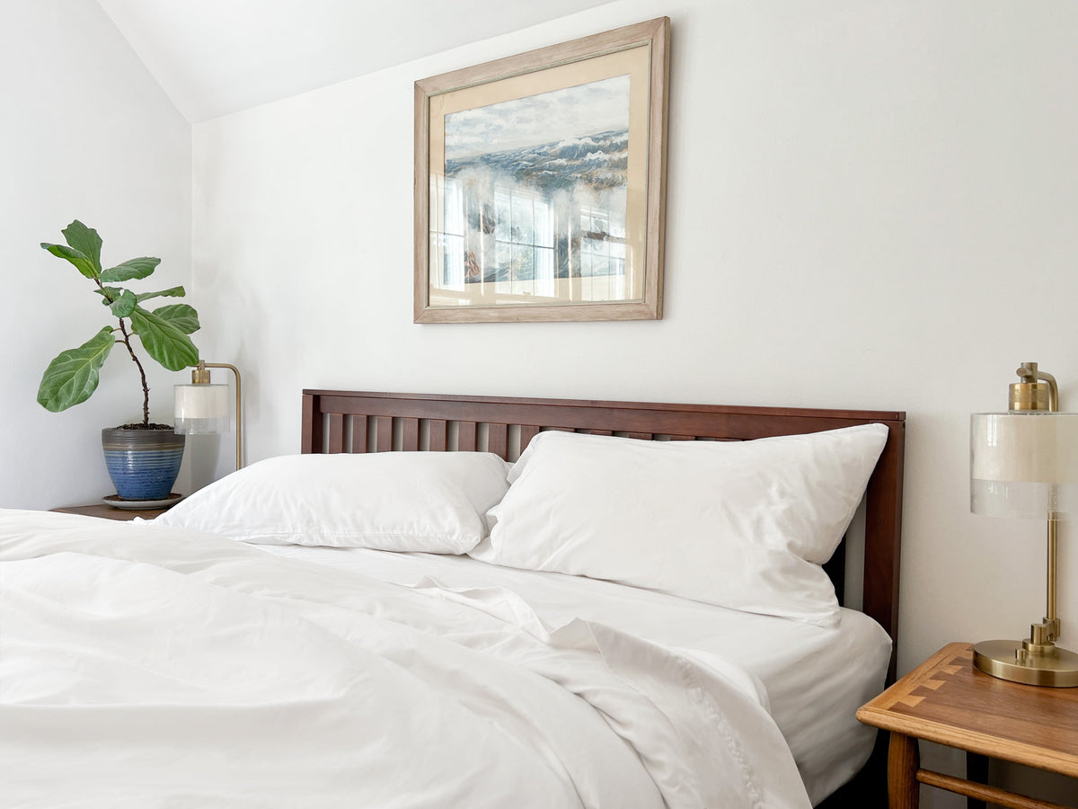 Organic Percale Bed Sheets Set - Fabs things