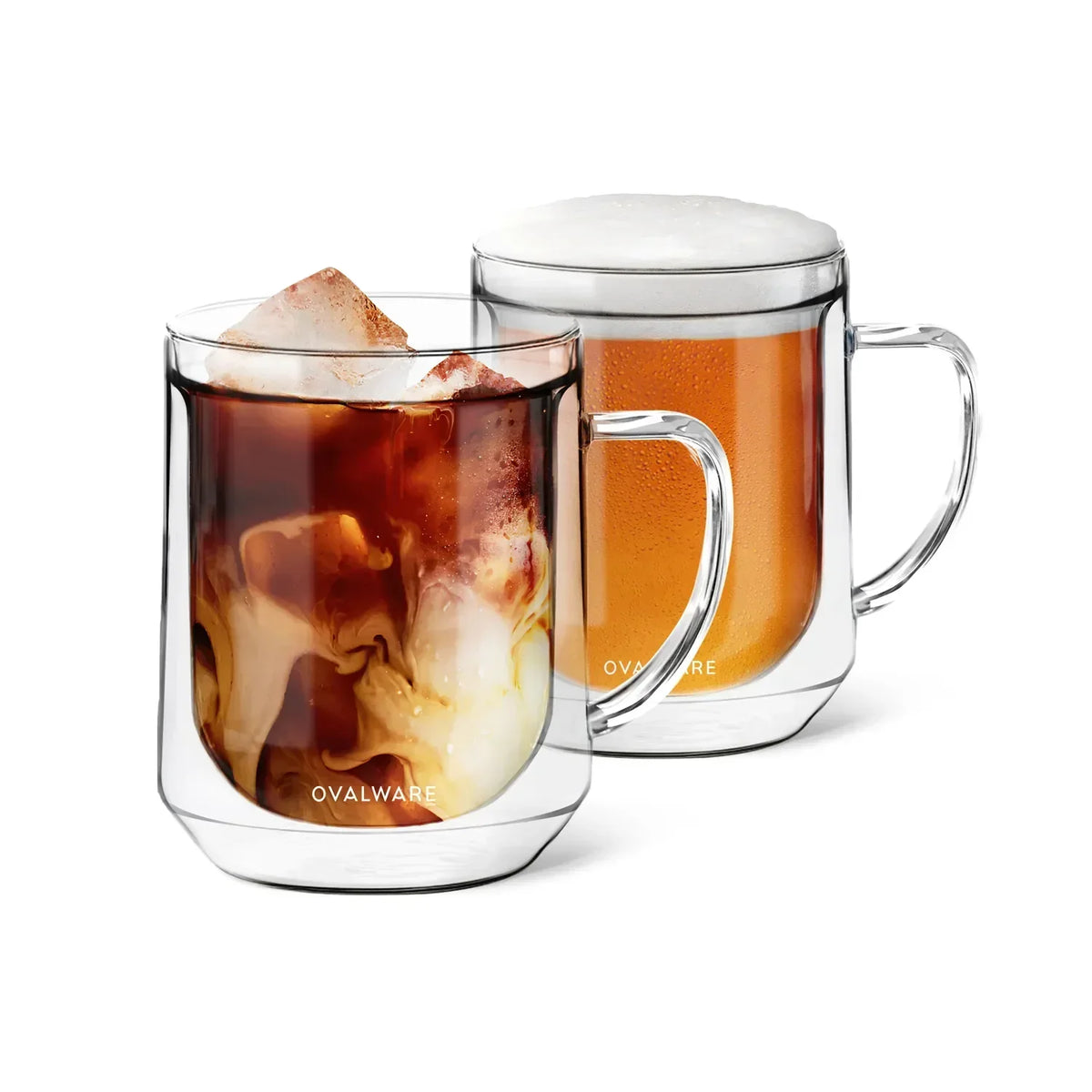 Double Wall Mug - 500ml/17oz (Set of 2) - Fabs things
