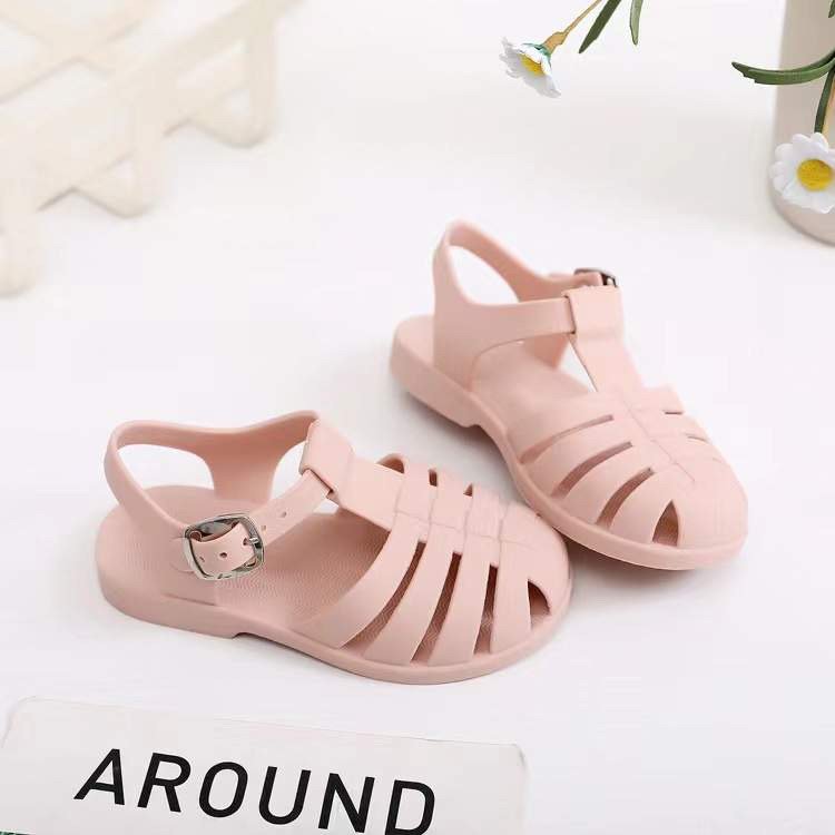 Roman Kids' Barefoot Jelly Sandals | Waterproof & Wide Toe Box - Fabs things