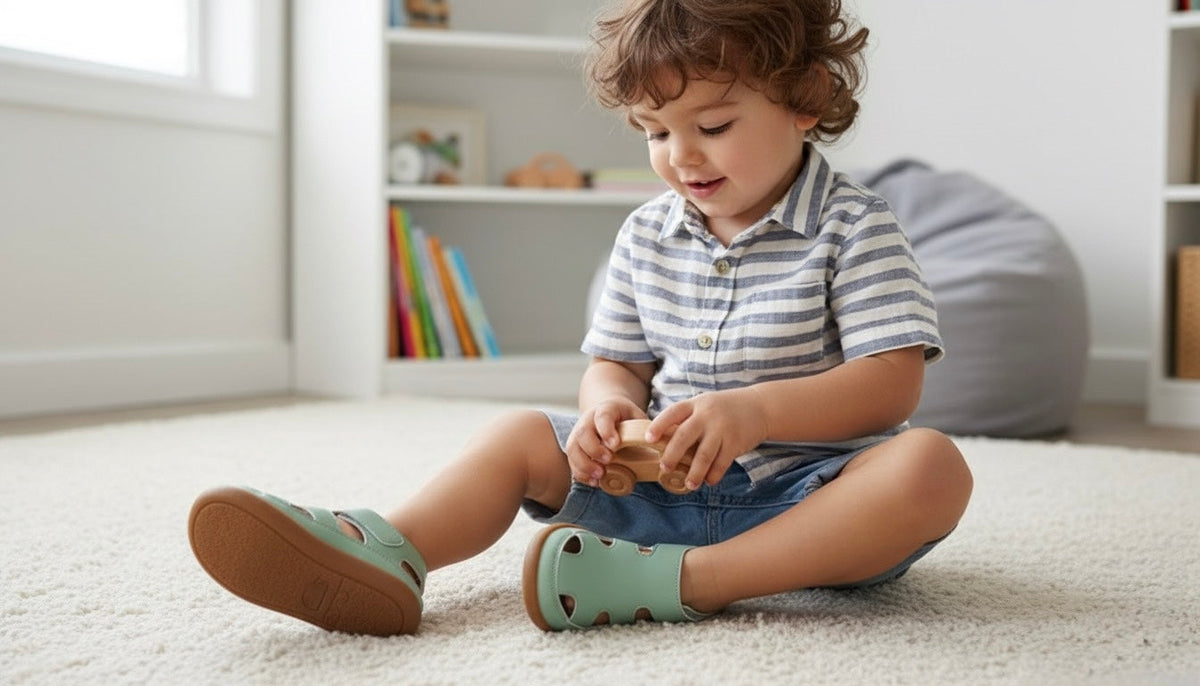 Toddler Wide Toe Box Sandals| Sprout Barefoot Summer Sandals for Kids - Fabs things