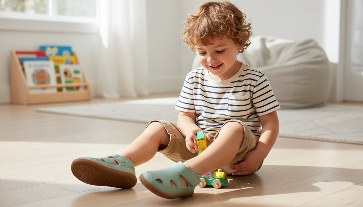 Toddler Wide Toe Box Sandals| Sprout Barefoot Summer Sandals for Kids - Fabs things