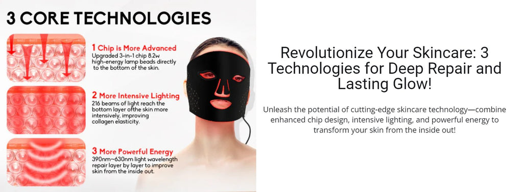 Luxe Professional Skin Care Rejuvenating LED Face Mask - Fabs things