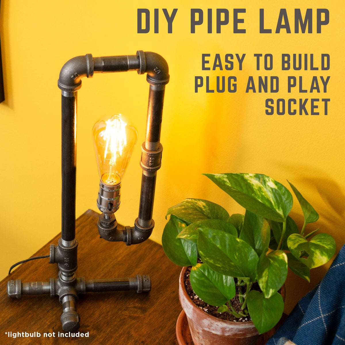 Convertible Table Lamp By PIPE DECOR - Fabs things