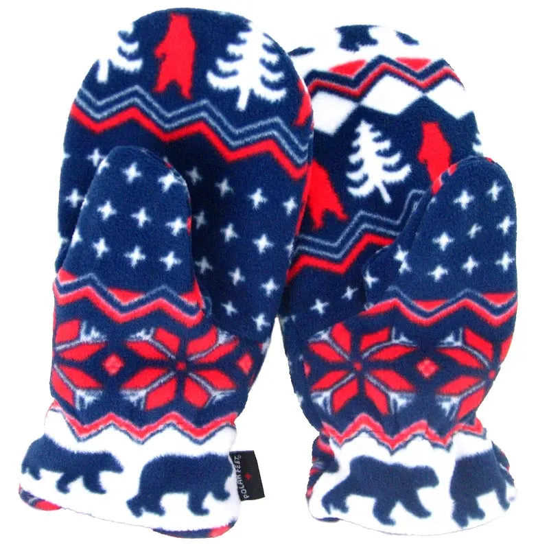 Polar Feet Fleece Mittens - Warm Fleece Gloves for Winter - Fabs things