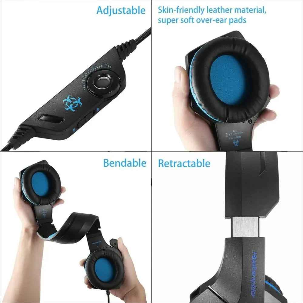 Dragon Stereo LED Gaming Headset with Microphone - Fabs things