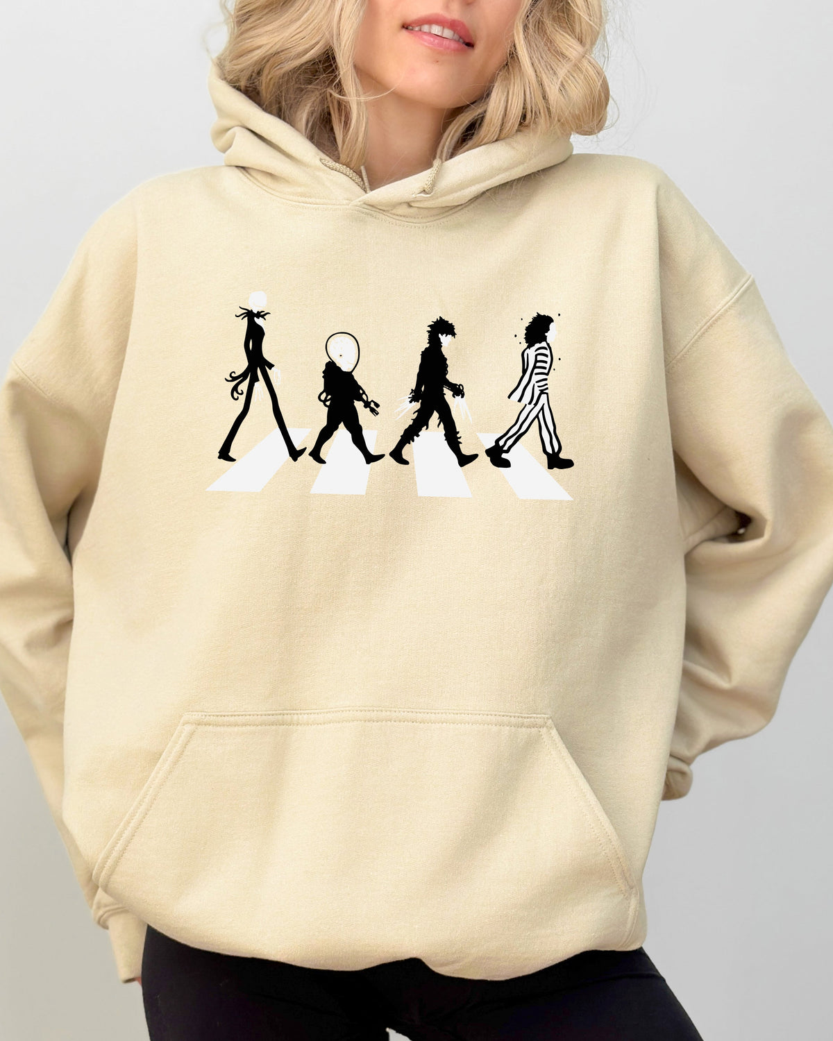 Burton Road Skeleton Ghost Spooky Witch Aesthetic Halloween Meme Costume Edition Hoodie - Fabs things