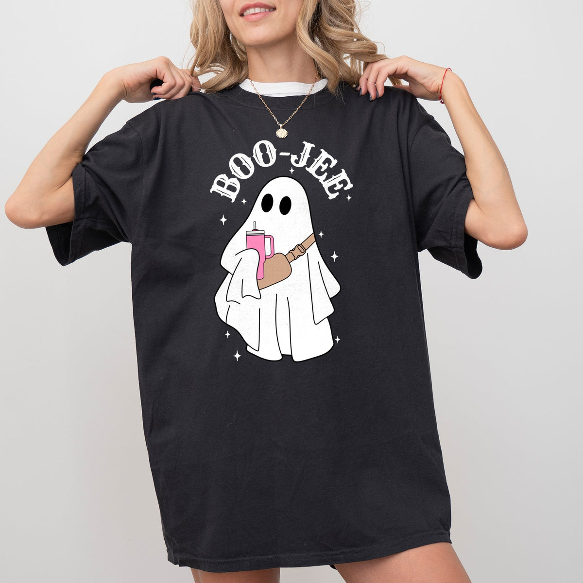 Boo-Jee Ghost Skeleton Spooky Witch Meme Halloween Costume Mashup Comfort Colors Tee - Fabs things