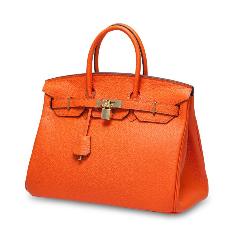 Women's First Layer Cowhide Genuine Leather Portable Handbags - Fabs things