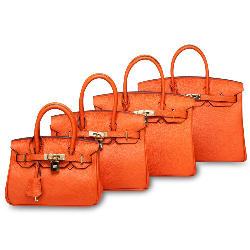 Women's First Layer Cowhide Genuine Leather Portable Handbags - Fabs things