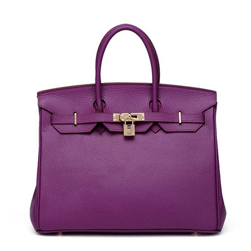 Women's First Layer Cowhide Genuine Leather Portable Handbags - Fabs things