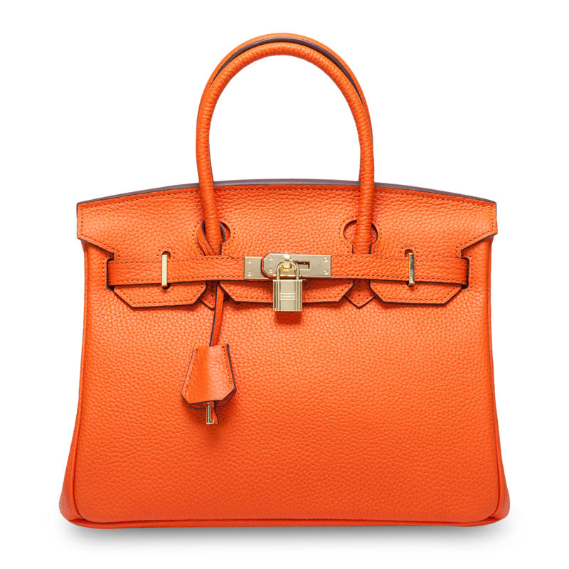 Women's First Layer Cowhide Genuine Leather Portable Handbags - Fabs things