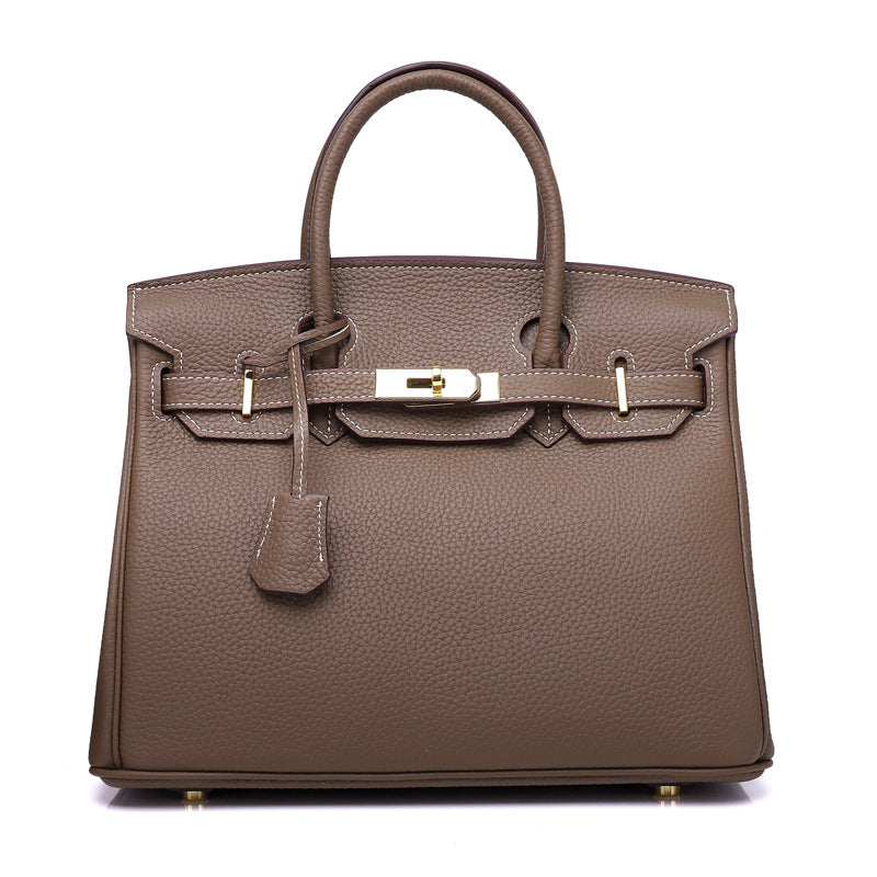 Women's First Layer Cowhide Genuine Leather Portable Handbags - Fabs things