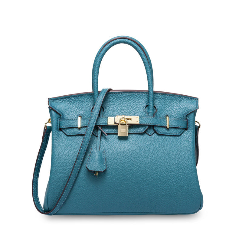 Women's First Layer Cowhide Genuine Leather Portable Handbags - Fabs things