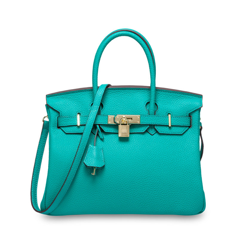 Women's First Layer Cowhide Genuine Leather Portable Handbags - Fabs things
